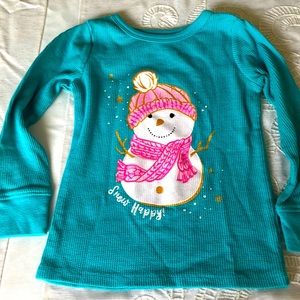 Girls Snowman thermal 4T